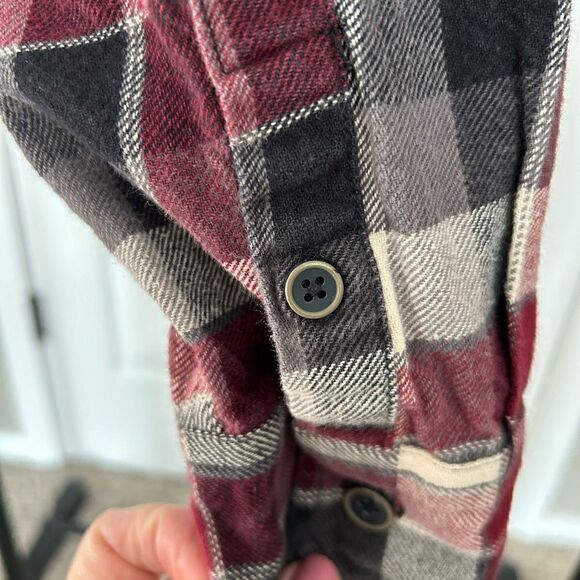 Jachs Men’s Red Plaid 100% Cotton Button Down Shirt Cabincore Size Extra Large - Picture 5 of 10